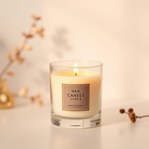 Scented wax candle